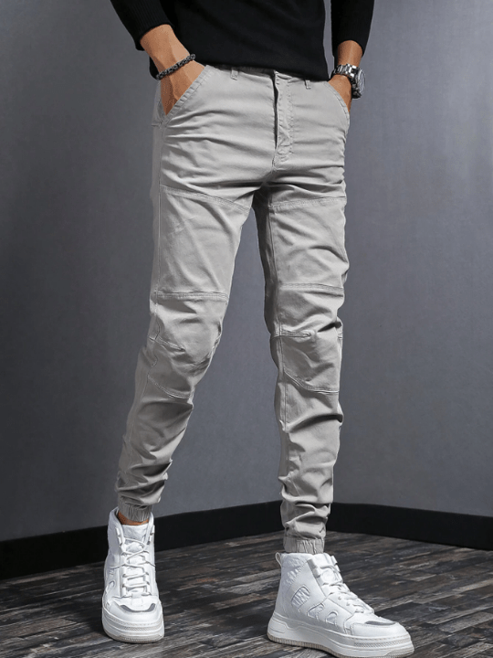 Manfinity Hypemode Men Solid Slant Pocket Pants - Lolli World Marketplace