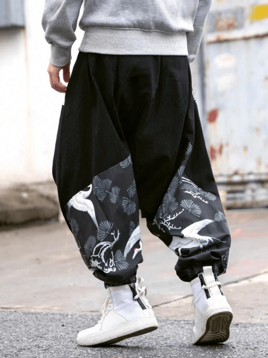 Manfinity Hypemode Men'S Botanical Print Joggers - Lolli World Marketplace
