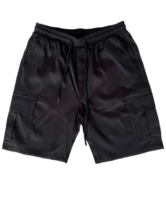 Manfinity Hypemode Men's Loose Fit Drawstring Waist Shorts With Flap Pockets - Lolli World Marketplace