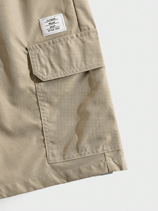 Manfinity Hypemode Men's Woven Paisley Detail Drawstring Waist Workwear Shorts - Lolli World Marketplace