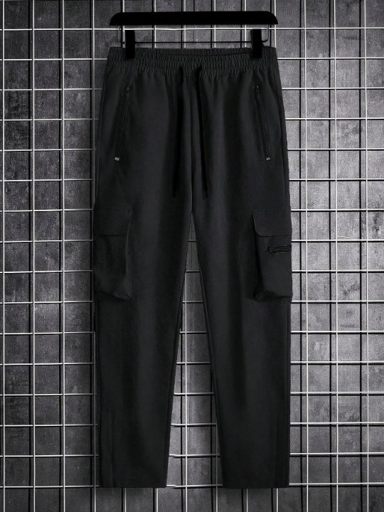 Manfinity LEGND Men's Loose - Fit Solid Color Cargo Pants - Lolli World Marketplace