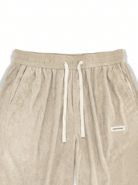 Manfinity Loose Fit Men's Corduroy Pants With Slant Pockets - Lolli World Marketplace