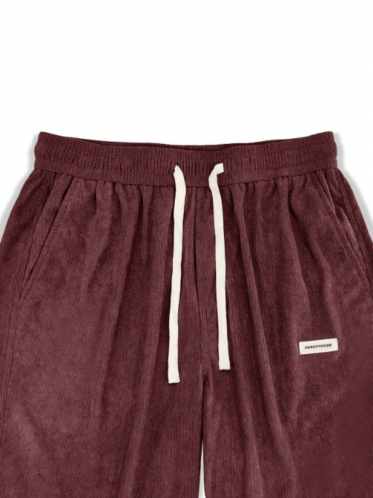 Manfinity Loose Fit Men's Corduroy Pants With Slanted Pockets - Lolli World Marketplace