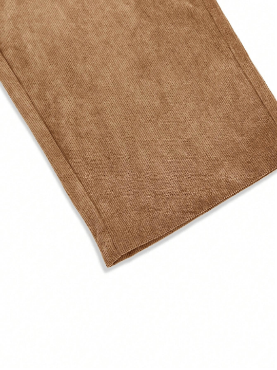 Manfinity Loose Men's Corduroy Trousers With Diagonal Pockets - Lolli World Marketplace