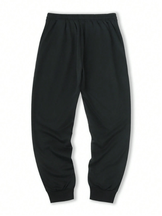 Manfinity Men Solid Drawstring Waist Sweatpants - Lolli World Marketplace