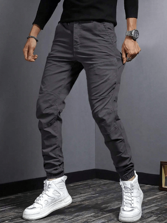 Manfinity Men Solid Slant Pocket Pants - Lolli World Marketplace