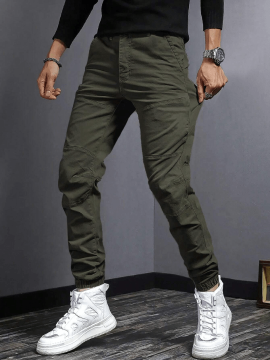 Manfinity Men Solid Slant Pocket Pants - Lolli World Marketplace