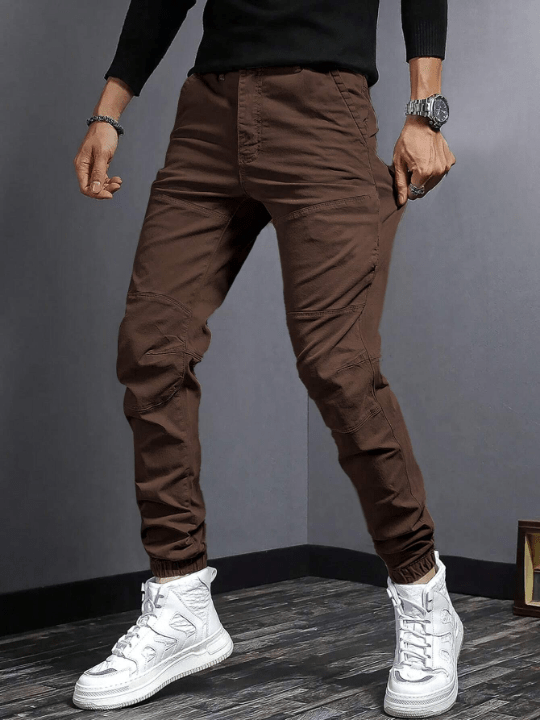 Manfinity Men Solid Slant Pocket Pants - Lolli World Marketplace