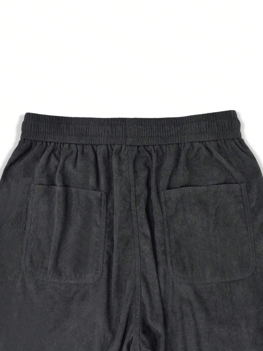 Manfinity Men's Loose - Fit Letter Patchwork Drawstring Waist Pants - Lolli World Marketplace