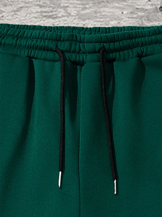 Manfinity Men's Solid Color Drawstring Waist Pants - Lolli World Marketplace