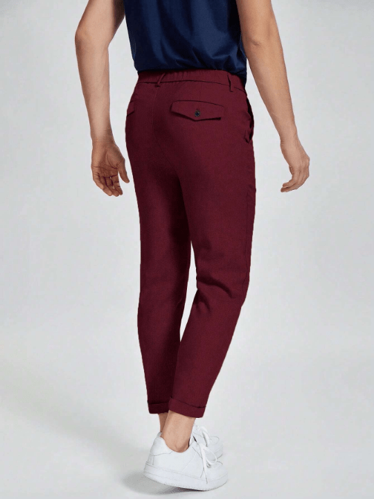 Manfinity Mode Men Solid Slant Pocket Pants - Lolli World Marketplace
