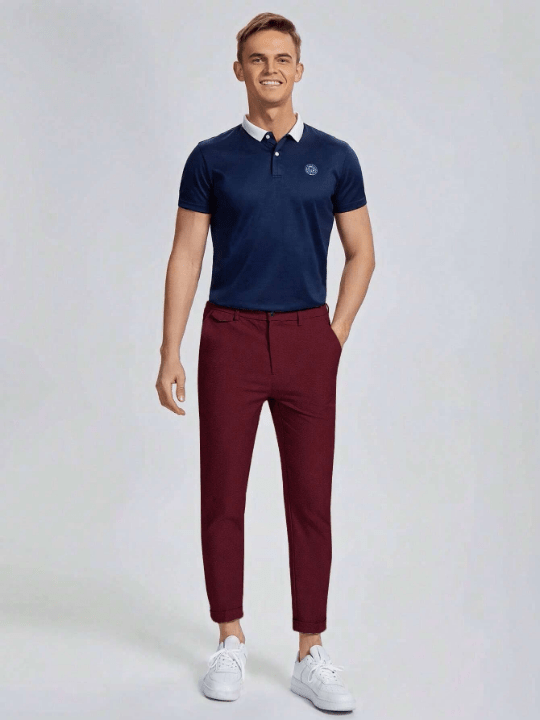 Manfinity Mode Men Solid Slant Pocket Pants - Lolli World Marketplace
