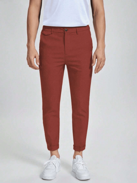 Manfinity Mode Men Solid Slant Pocket Pants - Lolli World Marketplace