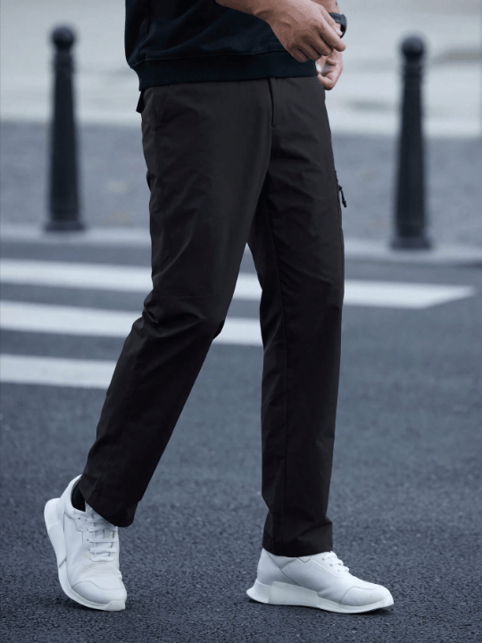 Manfinity Mode Men's Solid Color Cargo Pants With Pockets - Lolli World Marketplace