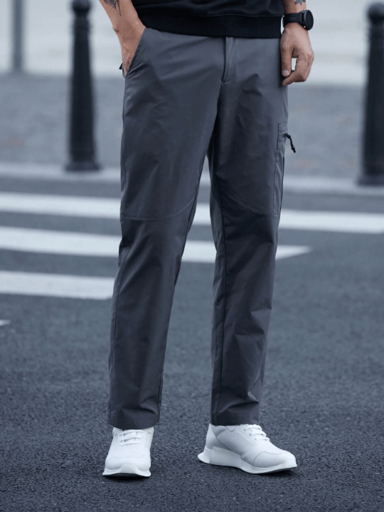 Manfinity Mode Men's Solid Color Pocket Cargo Pants - Lolli World Marketplace