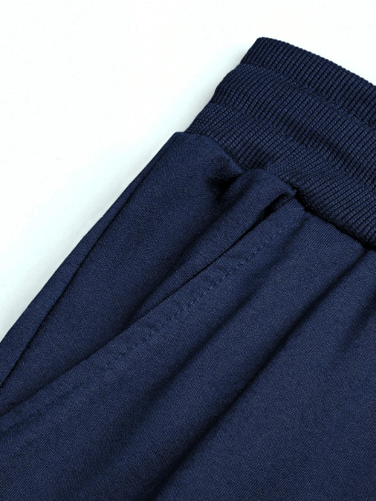 Manfinity Sporsity Loose - Fitting Men's Drawstring Waist Side Decor Belted Long Pants - Lolli World Marketplace