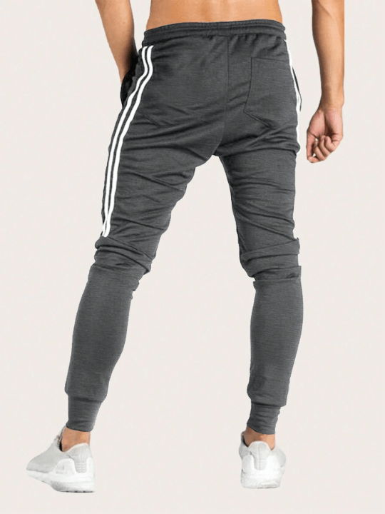 Manfinity Sporsity Men's Casual Sweatpants With Spliced Weaved Tapes - Lolli World Marketplace