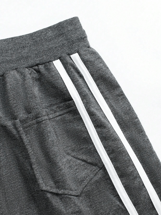 Manfinity Sporsity Men's Casual Sweatpants With Spliced Weaved Tapes - Lolli World Marketplace