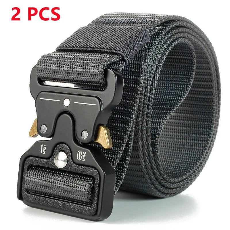 Men Belt Army Outdoor Hunting Tactical Multi Function Combat Survival High Quality Marine Corps Canvas For Nylon Male Luxury
