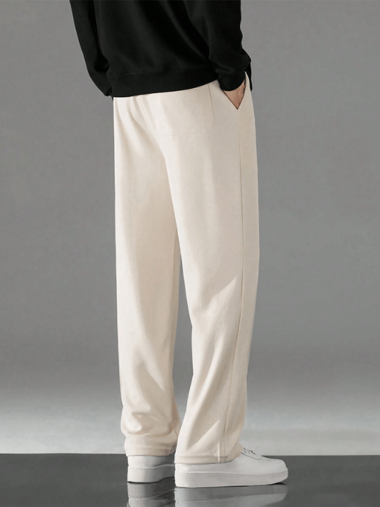 Men Drawstring Waist Seam Detail Pants - Lolli World Marketplace