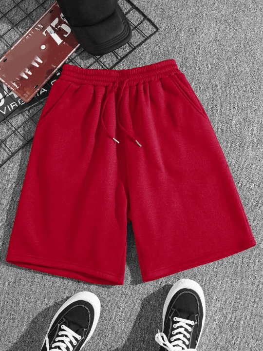 Men Drawstring Waist Slant Pocket Shorts - Lolli World Marketplace