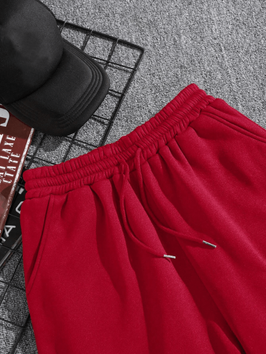 Men Drawstring Waist Slant Pocket Shorts - Lolli World Marketplace