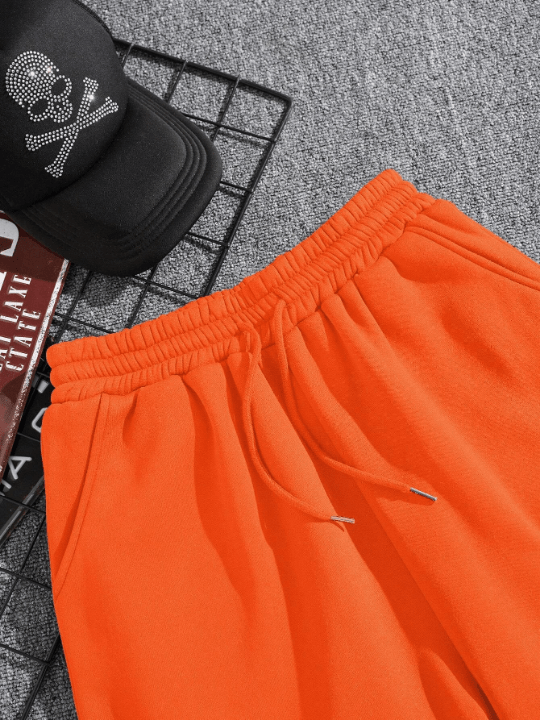 Men Drawstring Waist Slant Pocket Shorts - Lolli World Marketplace