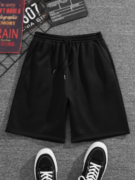 Men Drawstring Waist Slant Pocket Shorts - Lolli World Marketplace