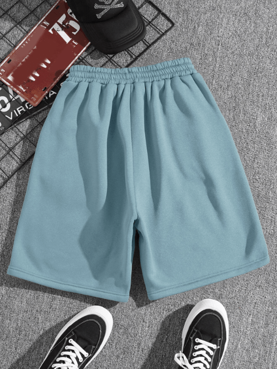 Men Drawstring Waist Slant Pocket Shorts - Lolli World Marketplace
