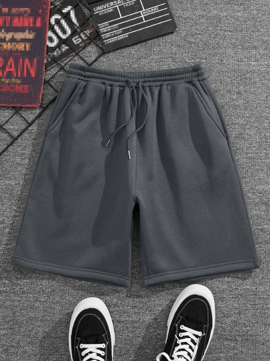 Men Drawstring Waist Slant Pocket Shorts - Lolli World Marketplace