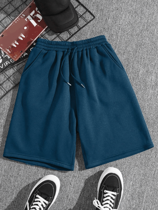 Men Drawstring Waist Slant Pocket Shorts - Lolli World Marketplace