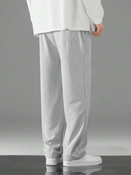 Men Drawstring Waist Straight Leg Pants - Lolli World Marketplace