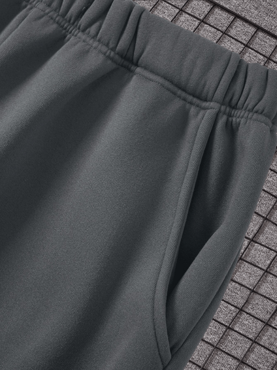 Men Drawstring Waist Thermal Lined Sweatpants - Lolli World Marketplace