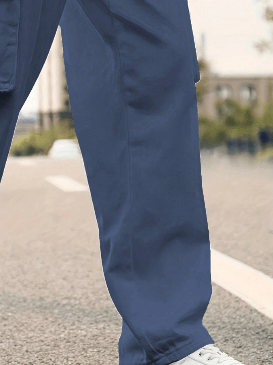 Men Flap Pocket Side Cargo Pants - Lolli World Marketplace