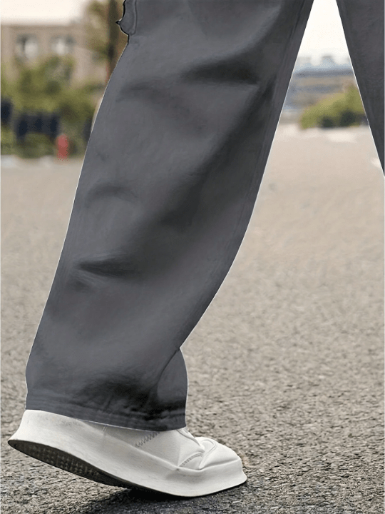 Men Flap Pocket Side Cargo Pants - Lolli World Marketplace