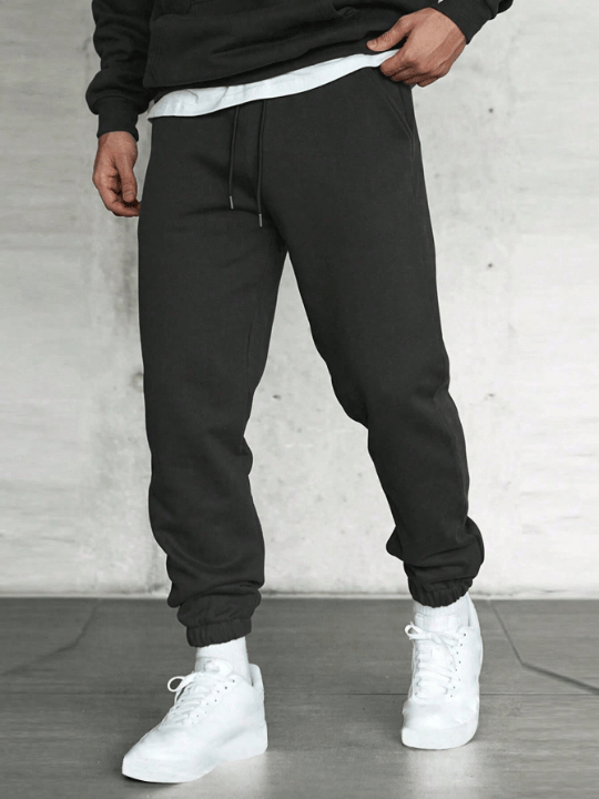 Men Slant Pocket Drawstring Waist Sweatpants - Lolli World Marketplace