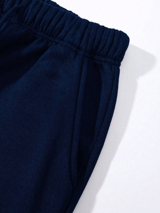 Men Solid Drawstring Waist Pants - Lolli World Marketplace