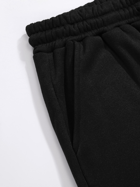 Men Solid Drawstring Waist Sweatpants - Lolli World Marketplace