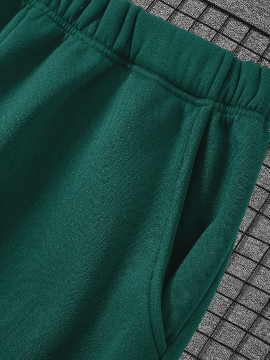 Men Solid Drawstring Waist Sweatpants - Lolli World Marketplace