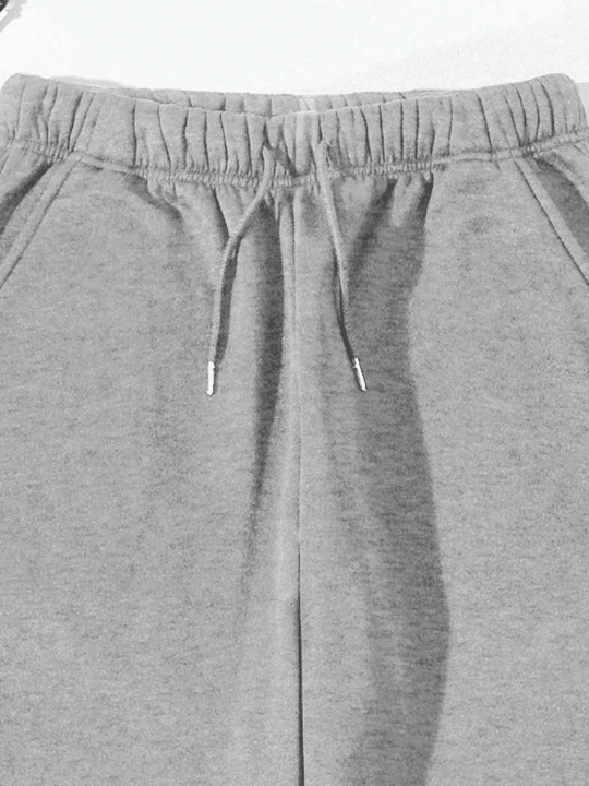 Men Solid Slant Pocket Drawstring Waist Pants - Lolli World Marketplace