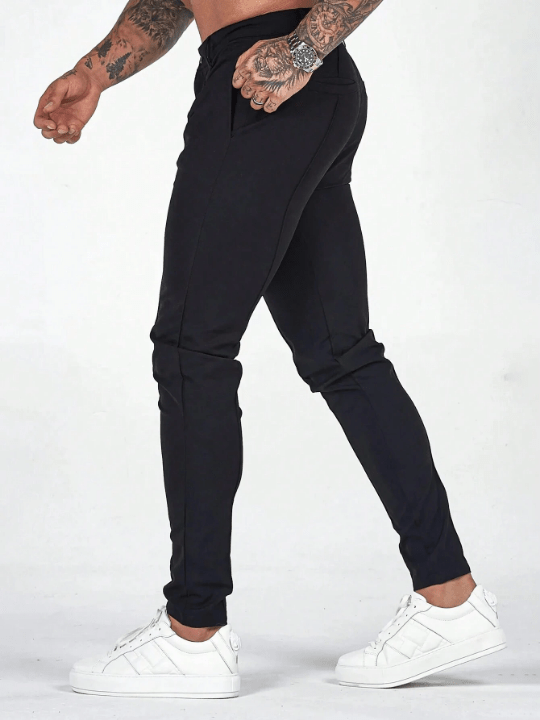 Men Solid Slant Pocket Pants - Lolli World Marketplace