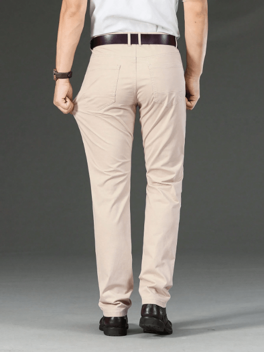 Men's Casual Solid Color Long Pants - Lolli World Marketplace