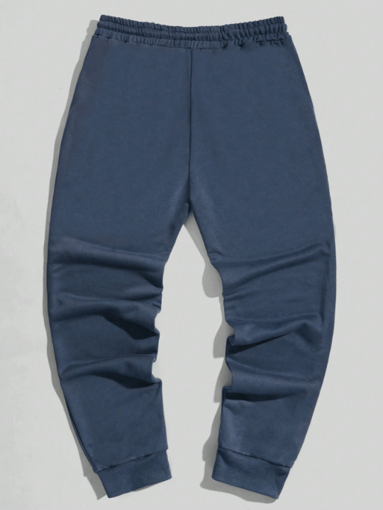 Men's Drawstring Waist Casual Jogger Pants Featuring Diagonal Pockets - Lolli World Marketplace
