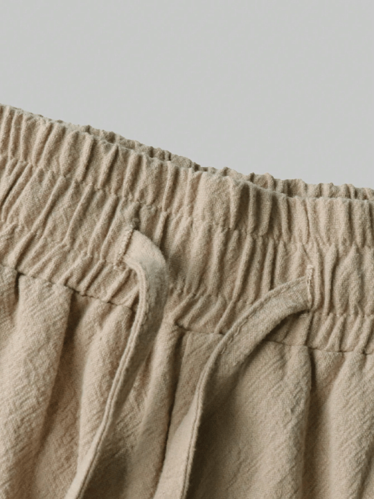 Men's Drawstring Waist Linen Casual Pants - Lolli World Marketplace