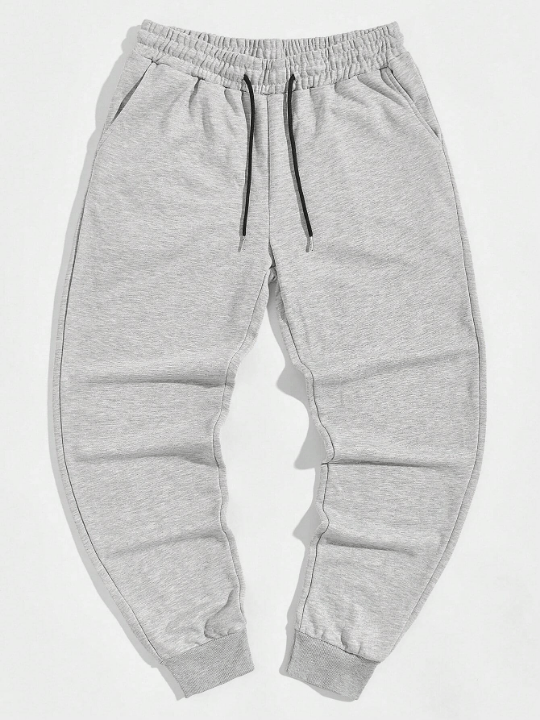 Men's Solid Color Drawstring Waist Jogger Pants - Lolli World Marketplace