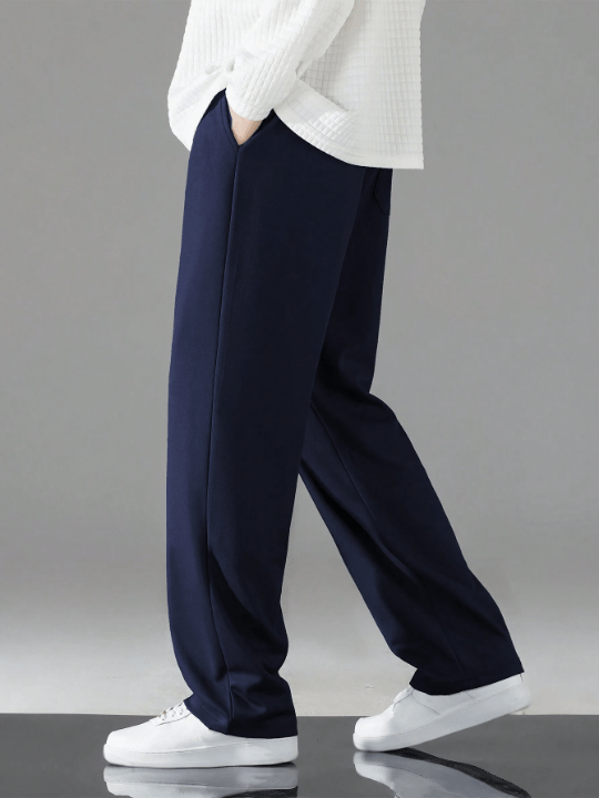 Men'S Solid Color Drawstring Waist Pants - Lolli World Marketplace
