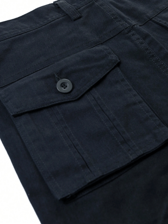 Men's Solid Color Flap Pocket Pants - Lolli World Marketplace