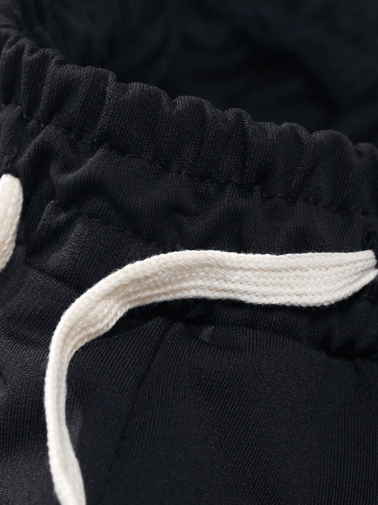 Men's Spring/Fall Trendy Letter Print Drawstring Waistband Cargo Sweatpants - Lolli World Marketplace