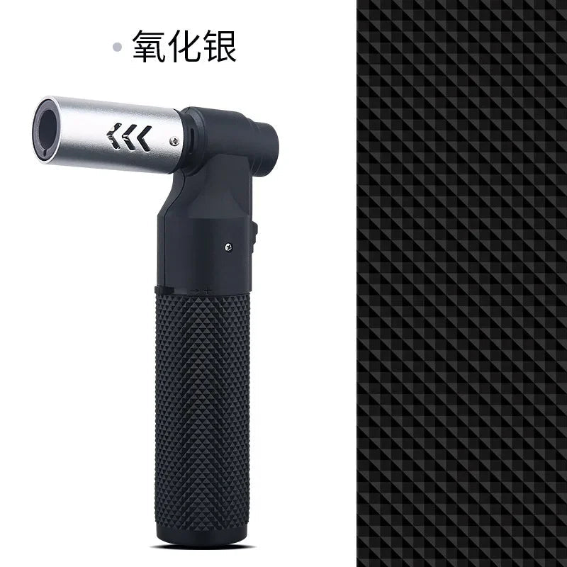 Metal High - temperature High Firepower Inflatable Lighter Windproof Jet Flame Portable Torch Outdoor Camping Barbecue Lighter