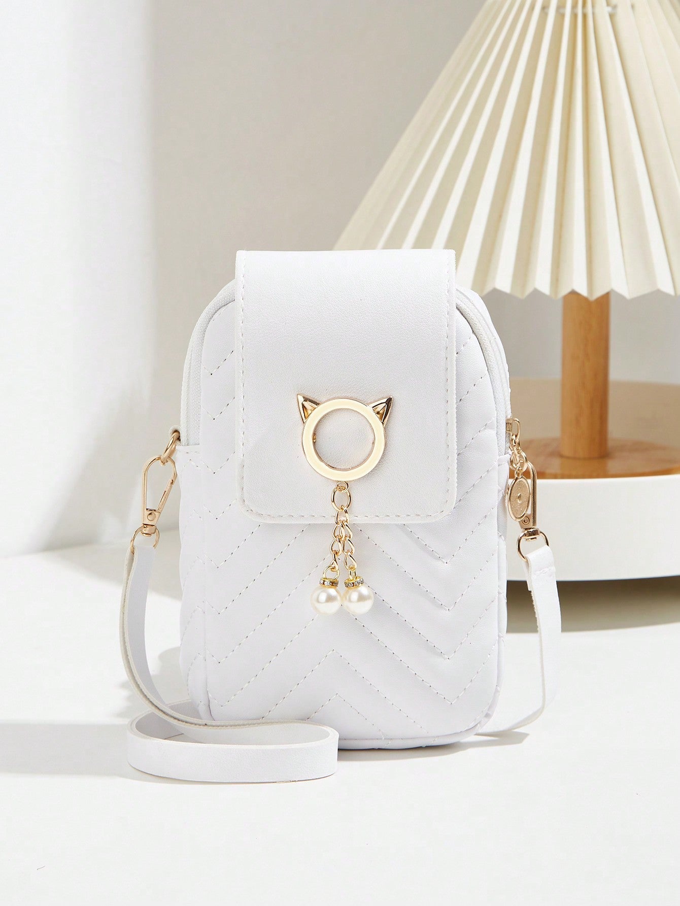 New Diamond Quilted Mini Shoulder Crossbody Coin Purse Phone Pouch